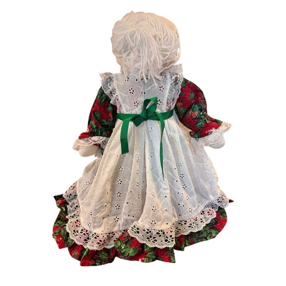 Vintage Mr And Mrs Claus Raggedy Ann Dolls Mrs clause 80s Holiday Decor - Picture 10 of 11